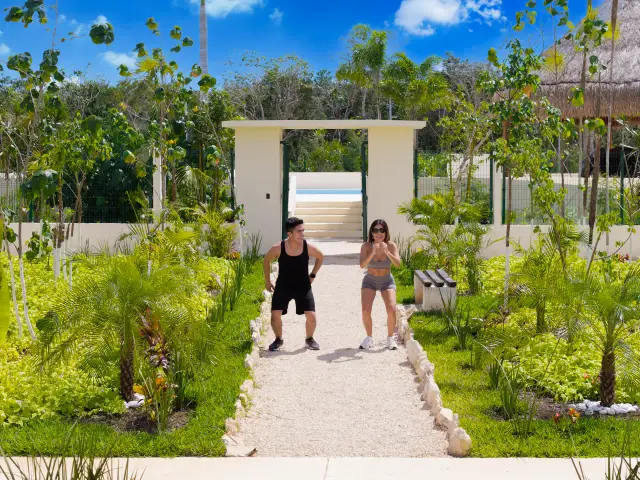 Áreas Verdes y Jardines en Aldea Tulum
